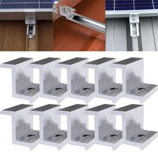 10pcs Solar Panel End Clamp Aluminum Z Brackets for Solar Panel Mounting Bracket
