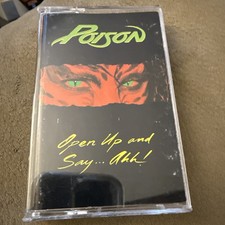 Open Up and Say...Ahh by Poison Cassette, 1988, Capitol Very Good Condition