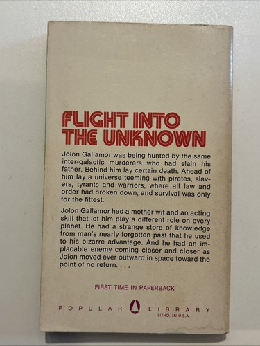 1973 STARDRIFT by John Morressy Vintage Science Fiction Paperback With Advert - Picture 2 of 7