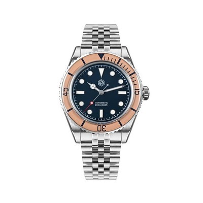 San Martin Watches for Men SN0133G, 40 mm 20 Bar Diver Watch, NH35 Automatic ...