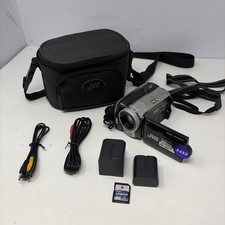JVC Everio GZ-MG77U HDD Camcorder W/ 2 Batteries 4GB HD Bag Tested No Charger