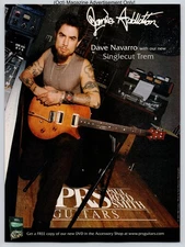 Dave Navarro Paul Reed Smith PRS Guitars Promo 2003 Full Page Print Ad