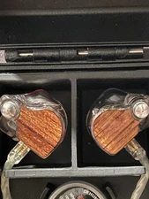 64 Audio A3 ADEL Custom In-Ear Monitors Buds (CIEMs) Entertainer Wood Finish