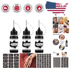 Ultimate Fake Freckles Painting Kit - 84 Pcs with 3 Ink Bottles  Stencils