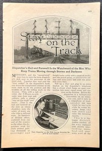 Train dispatcher 1926 pictorial “Stay on the Track” 24 hours in Control Tower