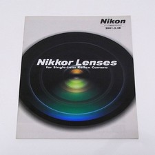 Catalog NIKON Lens Catalog 2001 for SLR Collectible from Japan