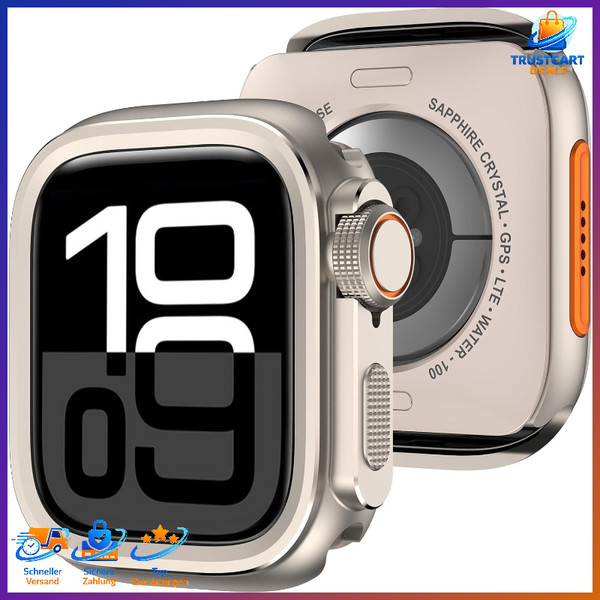 SchutzhüLle 2 In 1 Hart Pc Bumper Kratzfest UltradüNn FüR Apple Watch 46Mm-image