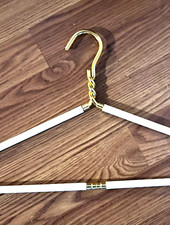 Custom Gold Coat Hanger With Non-Slip Bar Wedding Luxury Heavy Duty
