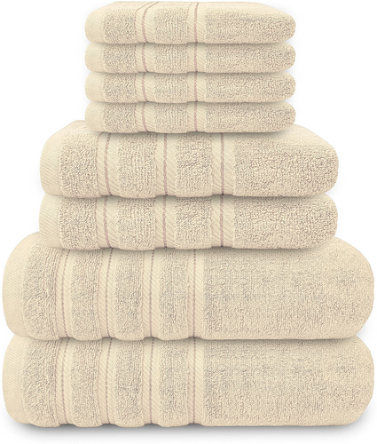 8 Pcs Towel Bale Set 100% Egyptian Cotton Soft XL Big Bath Sheet Face Hand Towel - Picture 127 of 156