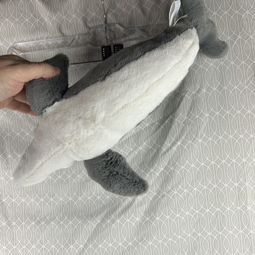 Sea World Dolphin Plush 14" Stuffed Animal Dolphin White Gray Toy - Picture 6 of 6