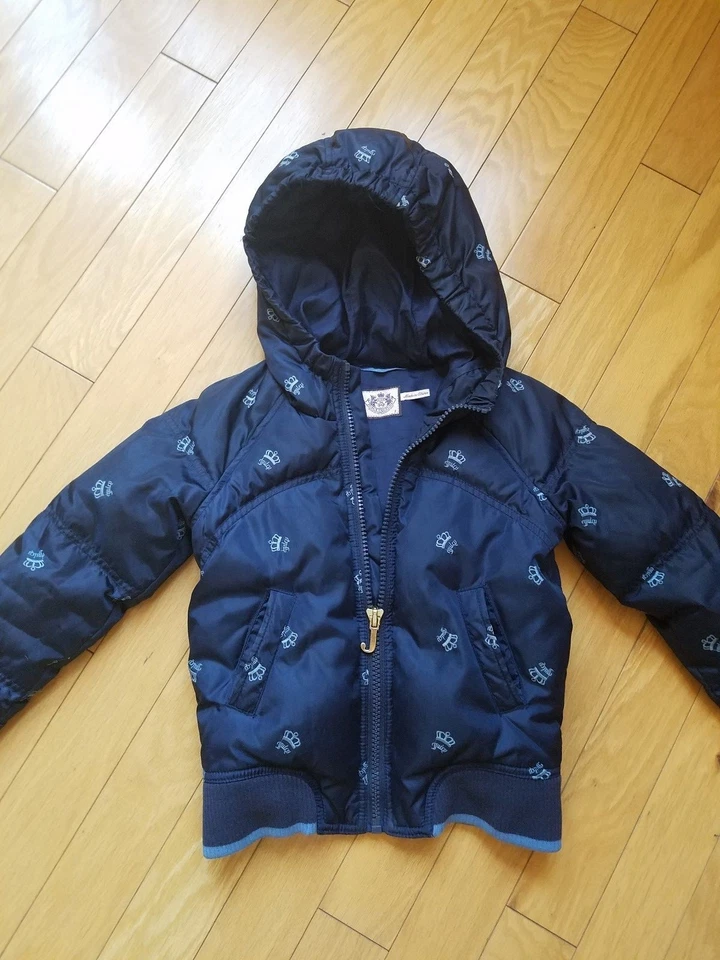 EUC Juicy Couture girls down hooded jacket size 8 - Image 4 of 4
