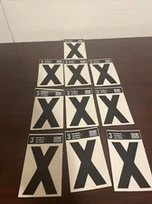 Hy-Ko Vinyl 3 In. Non-Reflective Adhesive Letter, X 10 pk