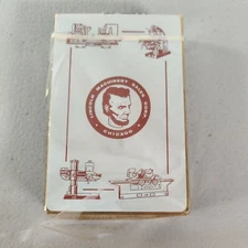 Remembrance Playing Cards Redi-Slip Finish VTG Lincoln Machinery Sales Advert