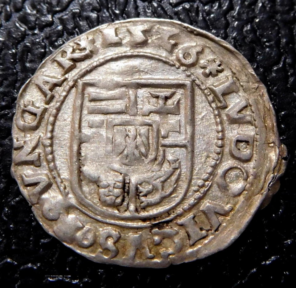 HUNGARY / II.LAJOS - LUDOVICUS II. / SILVER DENAR / 1526 A-V/HK - Image 2 of 2