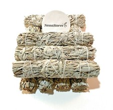 NessaStores- White Sage Smudge Incense 7" Bundle (3 pcs) #JC-138