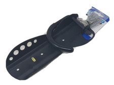 Wall Mounted Single Bike Dock Bicycle Storage Hanger Folds Flat For Storage Blk