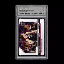 Graded 10 Caitlin Clark #162 RC WNBA ALL STAR BADGE Rookie 2024 Panini Instant