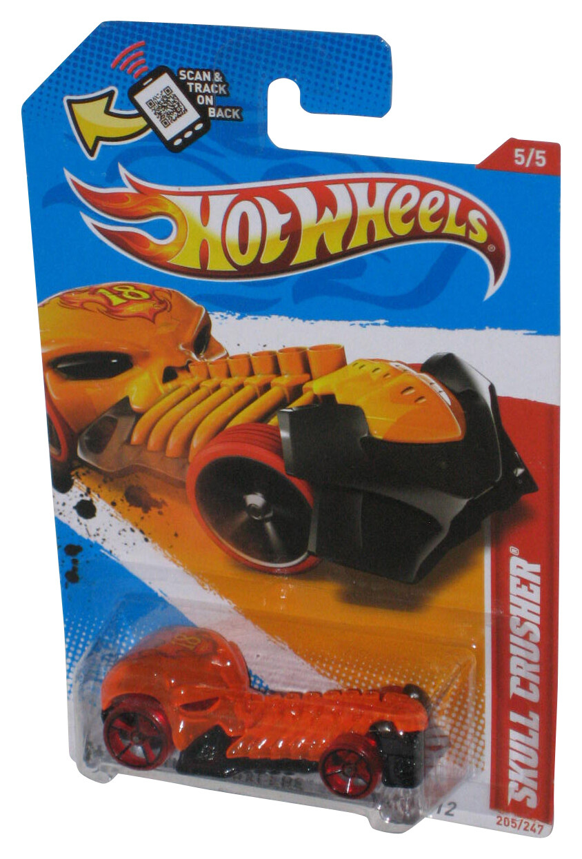 Hot Wheels Thrill Racers Volcano '12 Orange Skull Crusher Toy Car 205/247