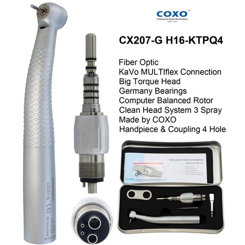 COXO Dental Handpiece Fiber Optic High Speed Turbine For KaVo NSK Coupler 4 6H - Picture 85 of 248
