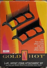 Gold 'N Hot 2-Piece Offset Comb Attachment Set for GH2275 & GH3202 Styler Dryer