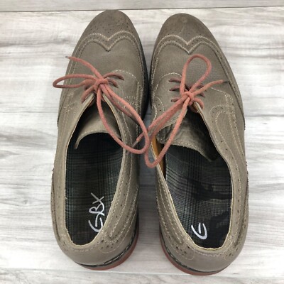 GBX Zevon Shoes Men\'s 12 Brown Leather Wingtip Lace Up Derby Oxfords 189fd076-346e-5cc2-b946-  main image 2