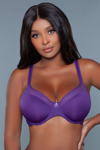 NWT sexy BE WICKED full COVERAGE underwired SIDE support SLINGS mesh INSERTS bra - Picture 1 of 13