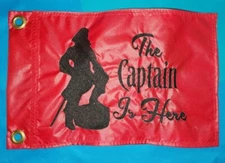Custom CAPTAIN MORGAN The Captain IS Here Safety Flag ATV UTV SAILBOAT JEEP