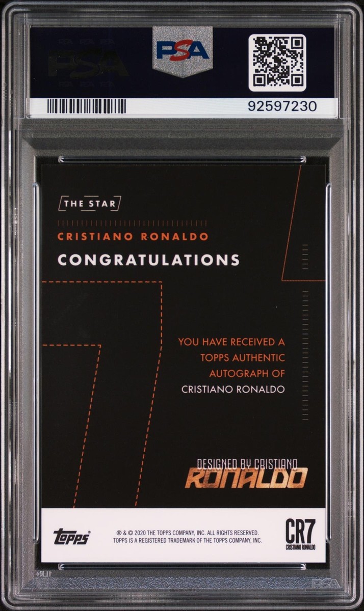 Topps X Ronaldo Curated Set Orange Autograph Card 02/05 Cristiano