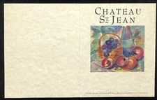 1993 Dinner with the Wines of Chateau St. Jean Winery Don Juan's Restaurant Menu