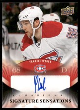 2010-11 Upper Deck #SS-YW Yannick Weber Signature Sensations