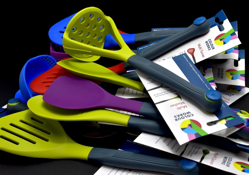 Colourworks Silicone Cooking Utensils 5 Piece Set Random Colours Choose Your Set - Image 2 of 4