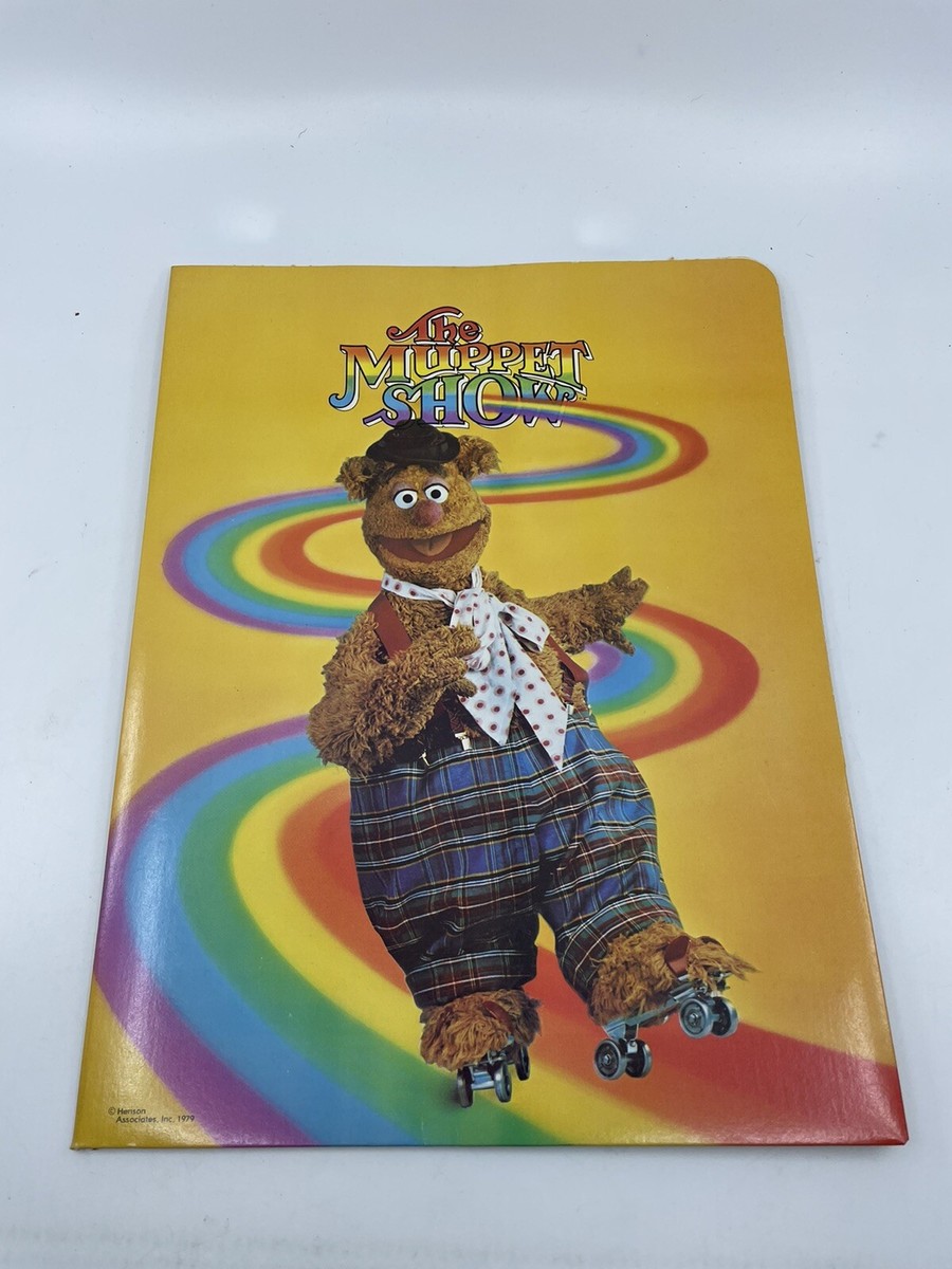 1979 The Muppet Show Fozzie Bear Pocket Folder Portfolio Jim