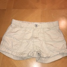 zara girl adjustable waist Khaki shorts size 6