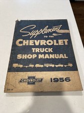 1956 Chevrolet Truck Factory Service Repair Manual Supplement