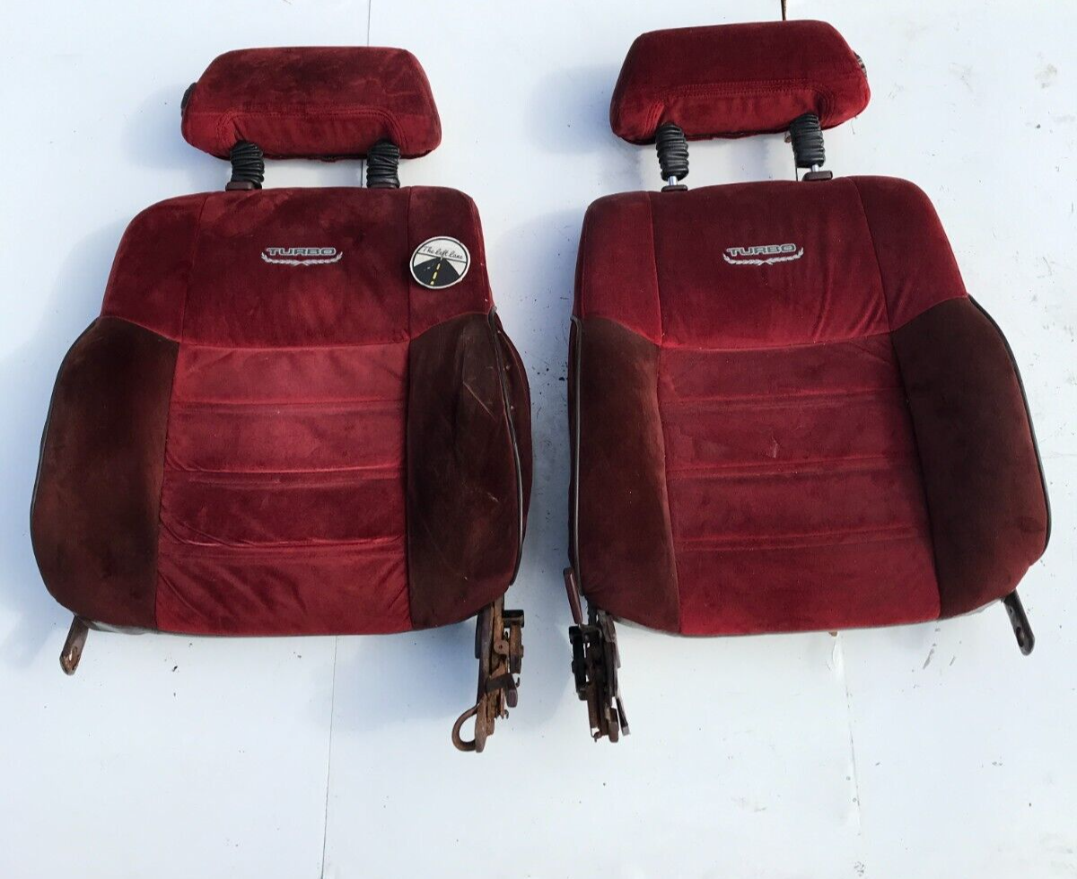 1986 Nissan 300ZX Z31 Turbo Red Seats Upper Front LH RH Set | eBay