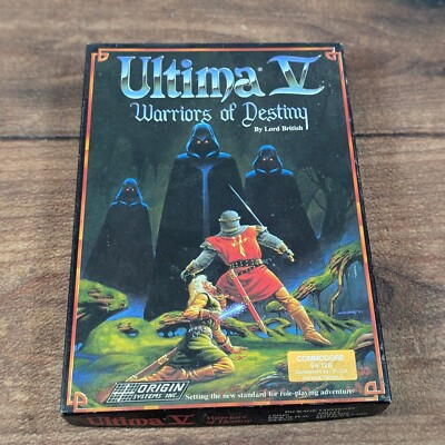 Ultima V Warriors of Destiny Commodore 64 C64 Vintage Computer Game No Game/Coin