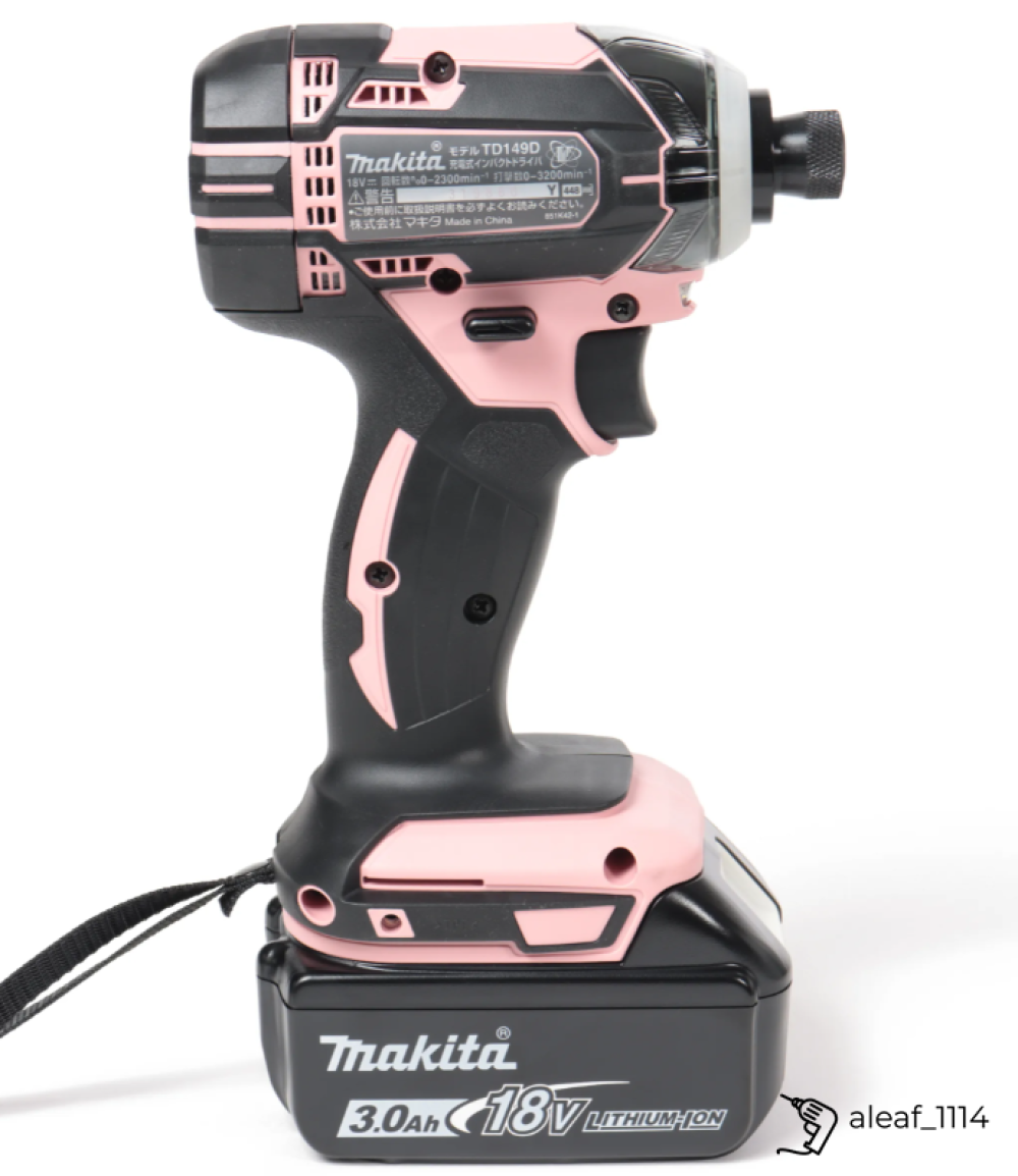 Makita TD149DZP Impact Driver TD149 Pink 18V 165Nm Tool Only