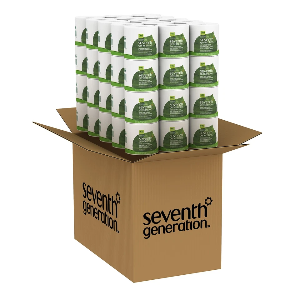 Seventh Generation 100 Recycled Toilet Paper 2 Ply Soft Eco Friendly 500 Sheets - Image 3 of 4