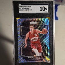 Panini 2021-22 Prizm Nikola Jokić Denver Nuggets #32 SGC 10 Graded