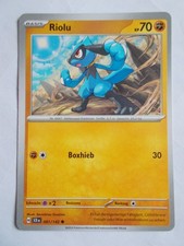 Pokemon Karten Stellarkrone 81/142 Riolu