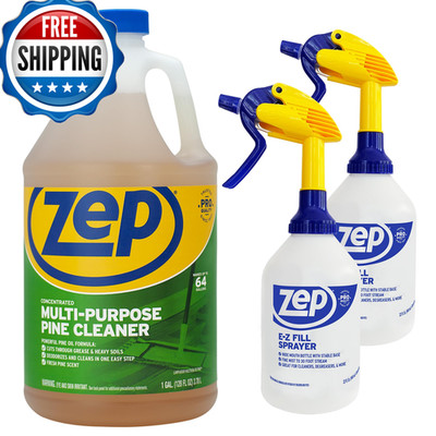 Zep Concentrated Multi-Purpose Pine Cleaner Cut Grease Deodorize In One Step 1
