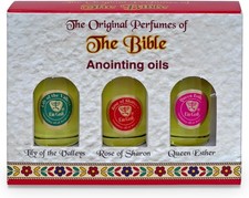 Set of 3 Anointing Oils from Holyland, with Essential Oils of The Bible - Rec...