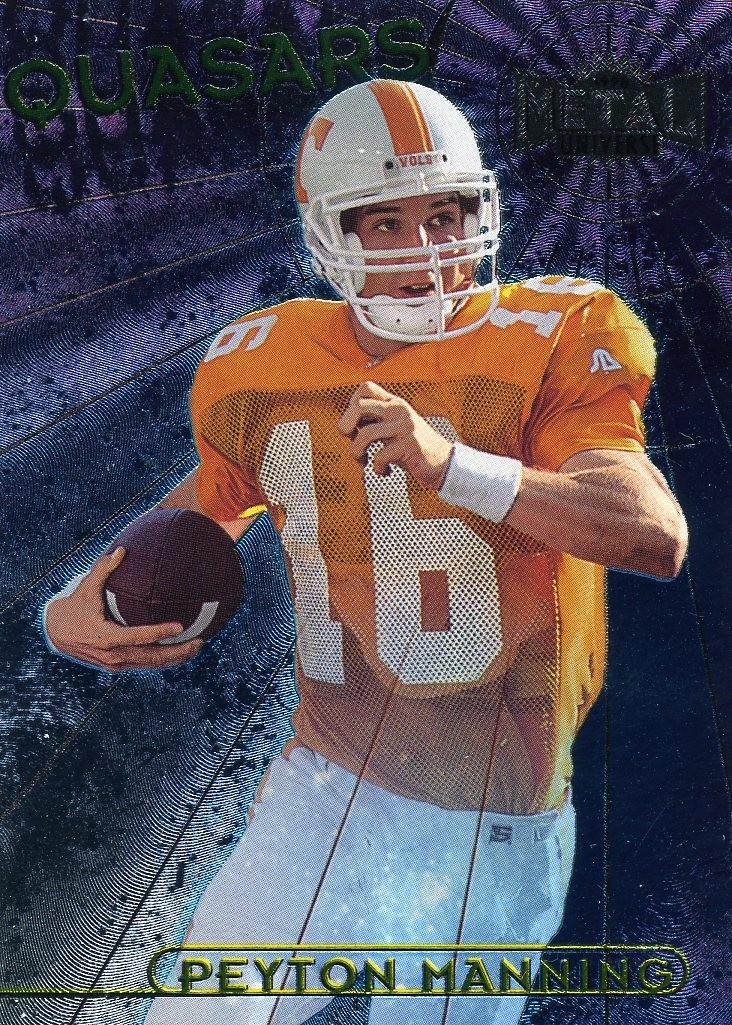 Peyton Manning 1998 Skybox Metal Universe Quasars RC Indianapolis Colts