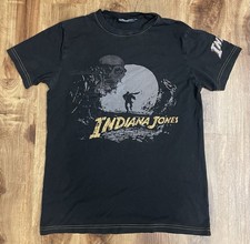 Indiana Jones Vintage Distressed Lucas Films Disney Single Stitch T Shirt M