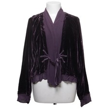 Bohéme, Wickeljacke, Größe: XL/XXL, Boheme Velour Silke jakke, Lila #aCv