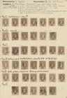 1886-95 1 Lep imperf and perf mint and used selection with plate flaws