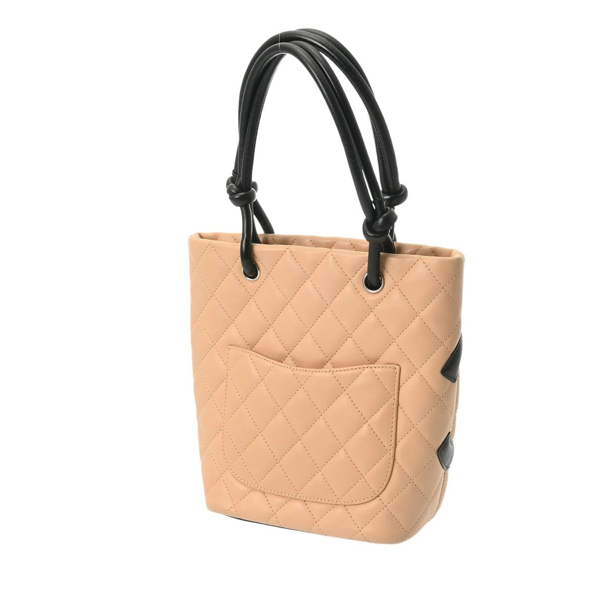 Chanel Cambon Tote Bag Small Black A25166 Calfskin 2WAY r0_0308 | eBay