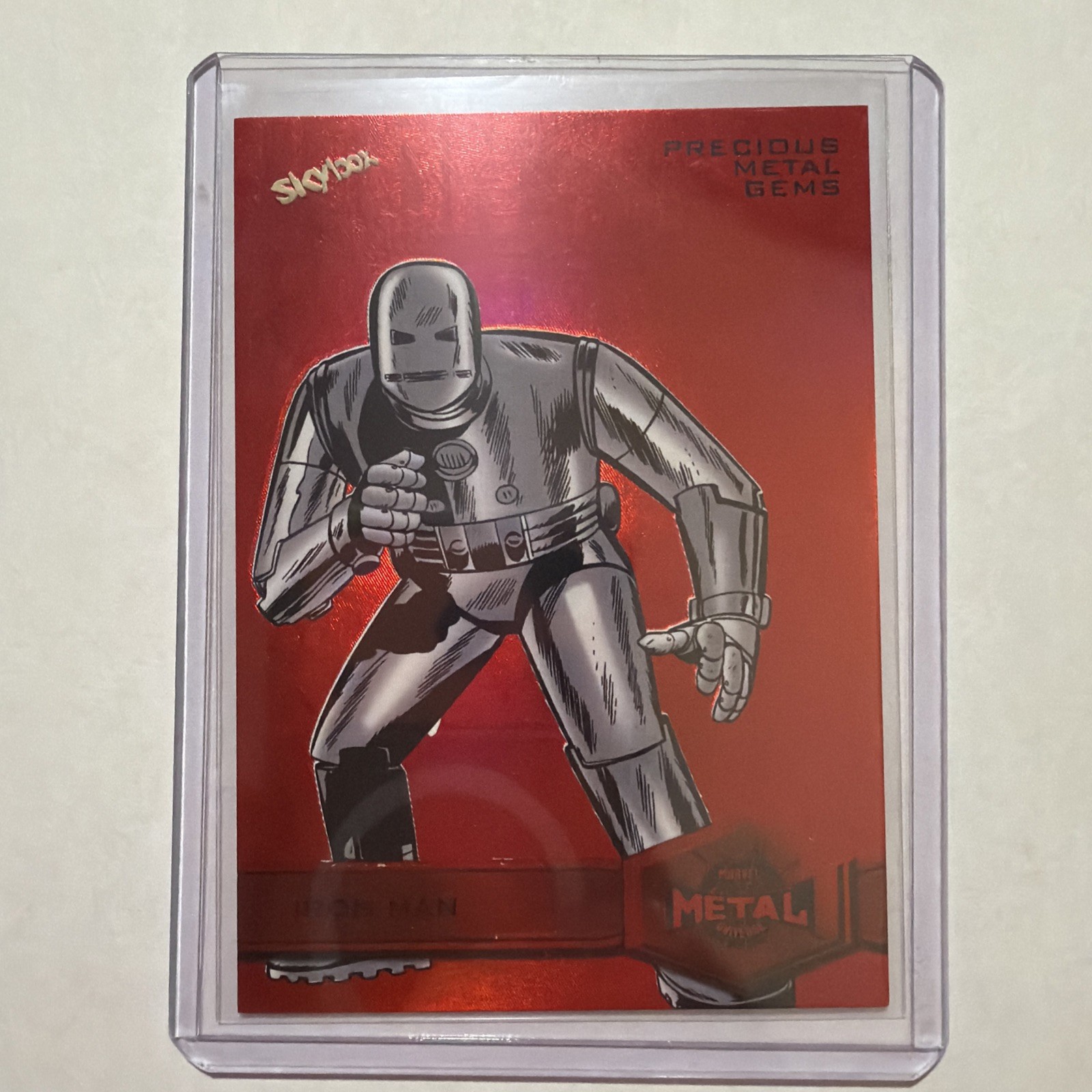 Iron Man #136 Red Precious Metal Gem /100 PMG 2022 Marvel Metal Spider-Man SSP