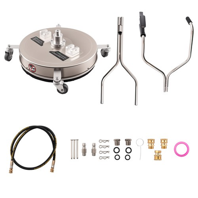 #ad 20in Stainless Steel Pressure Washer Surface Cleaner 4500PSI w Handle amp; Wheels $373.76