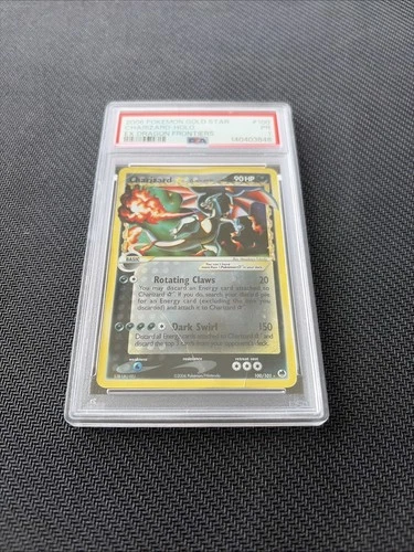 Gold Star Charizard Pokemon 2006 EX Dragon Frontiers #100 Charizard-Holo PSA 1